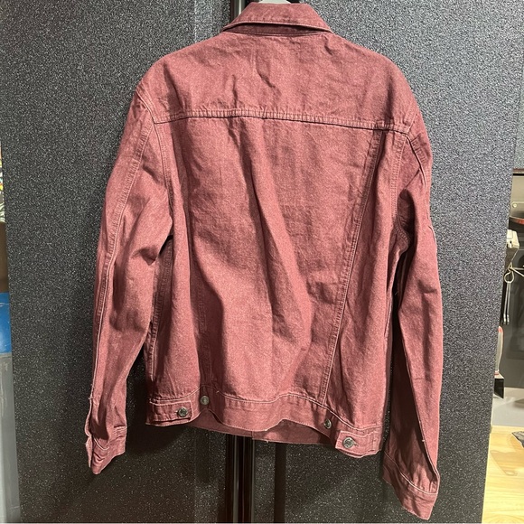 Men's Red denim jacket | Size XL | Sunrise Kingdom - Picture 3 of 5